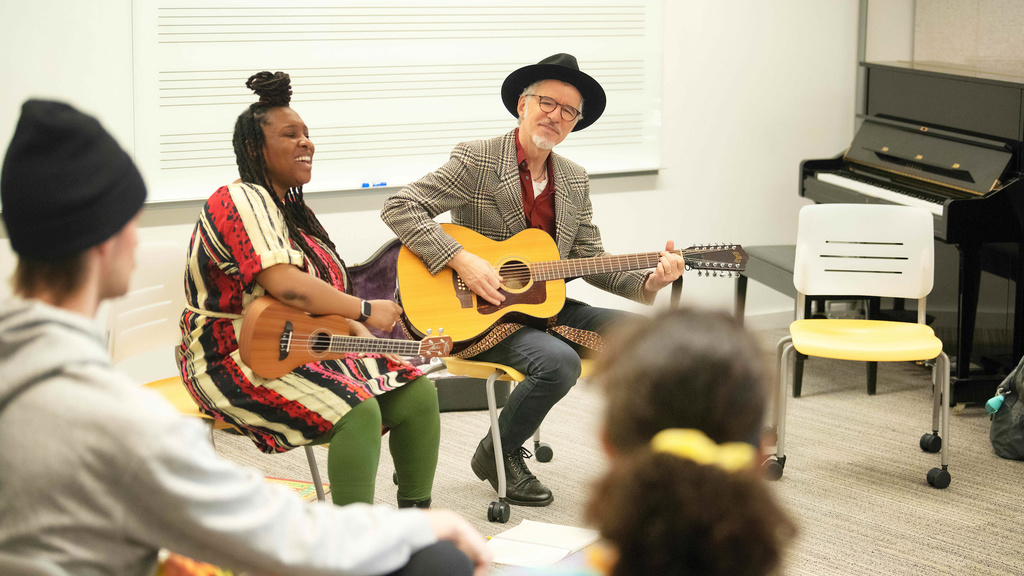 class in music therapy