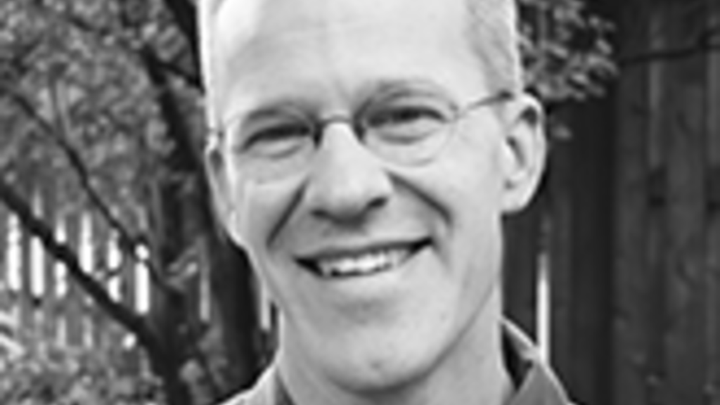 School of Music Faculty Member, Nathan Platte, in black-and-white headshot