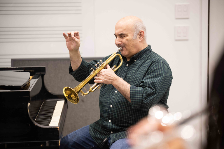 Trumpet master class led by Michael Sachs, principal trumpet for Cleveland Orchestra