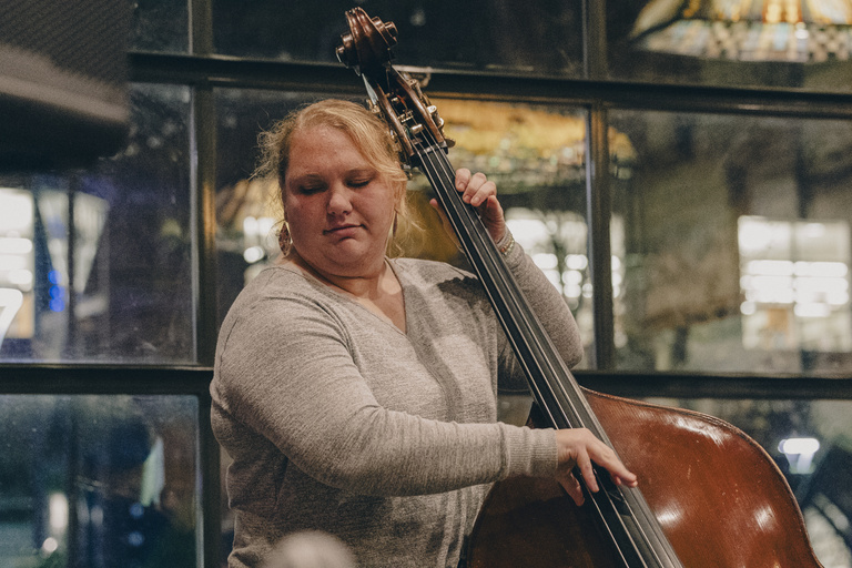 Jazz Jam musician playing bass