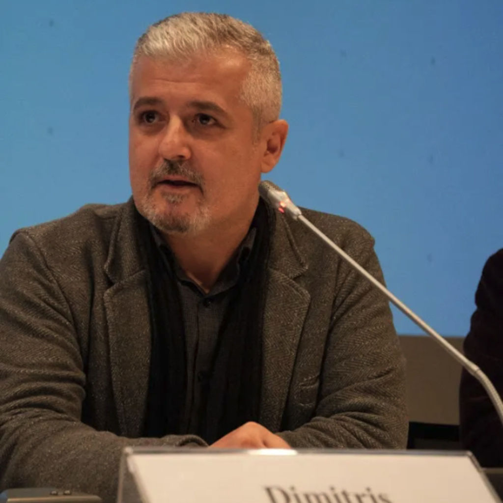 Dimitri Papageorgiou lecturing at a conference