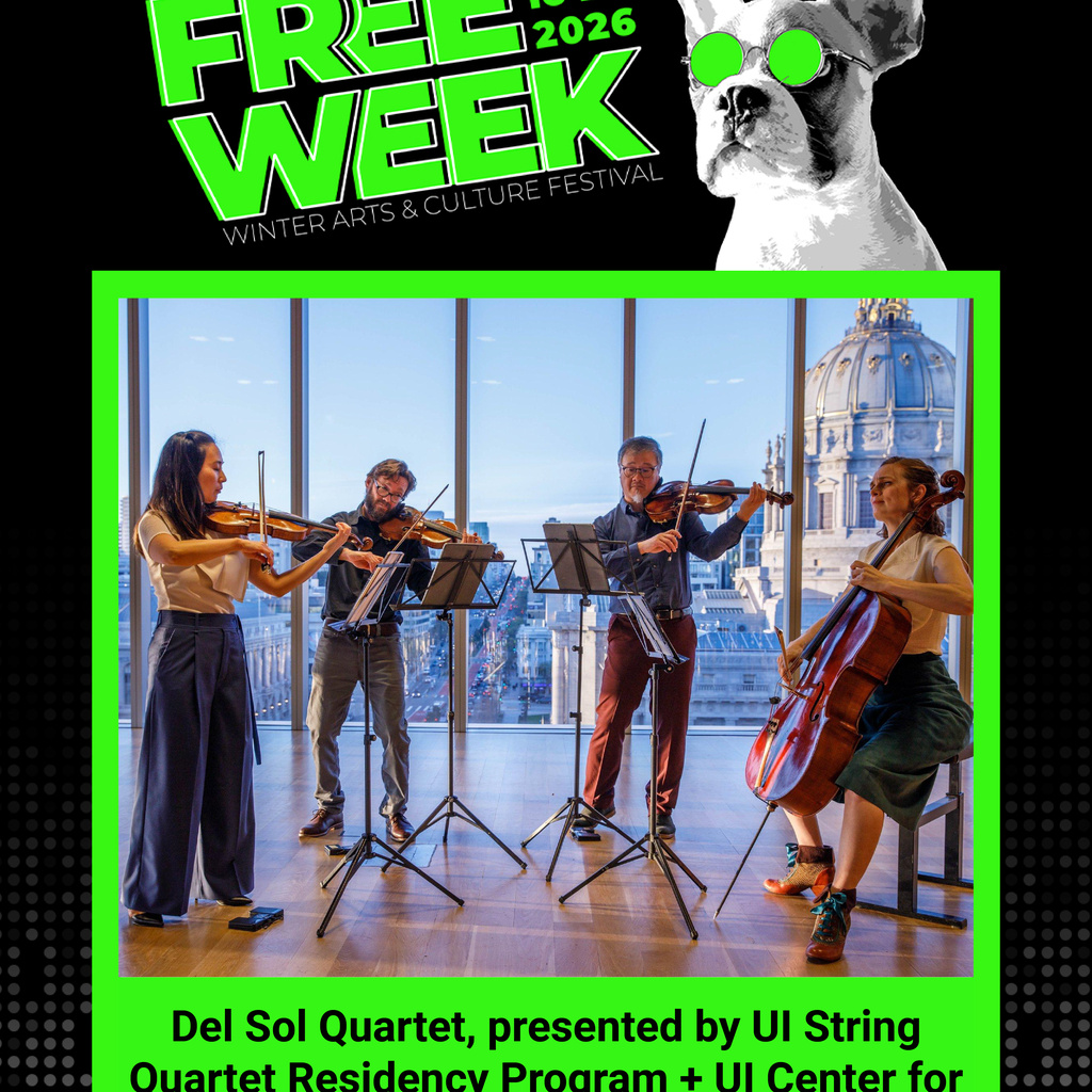 Del Sol Quartet, presented by UI String Quartet Residency Program + UI Center for Asian and Pacific Studies promotional image
