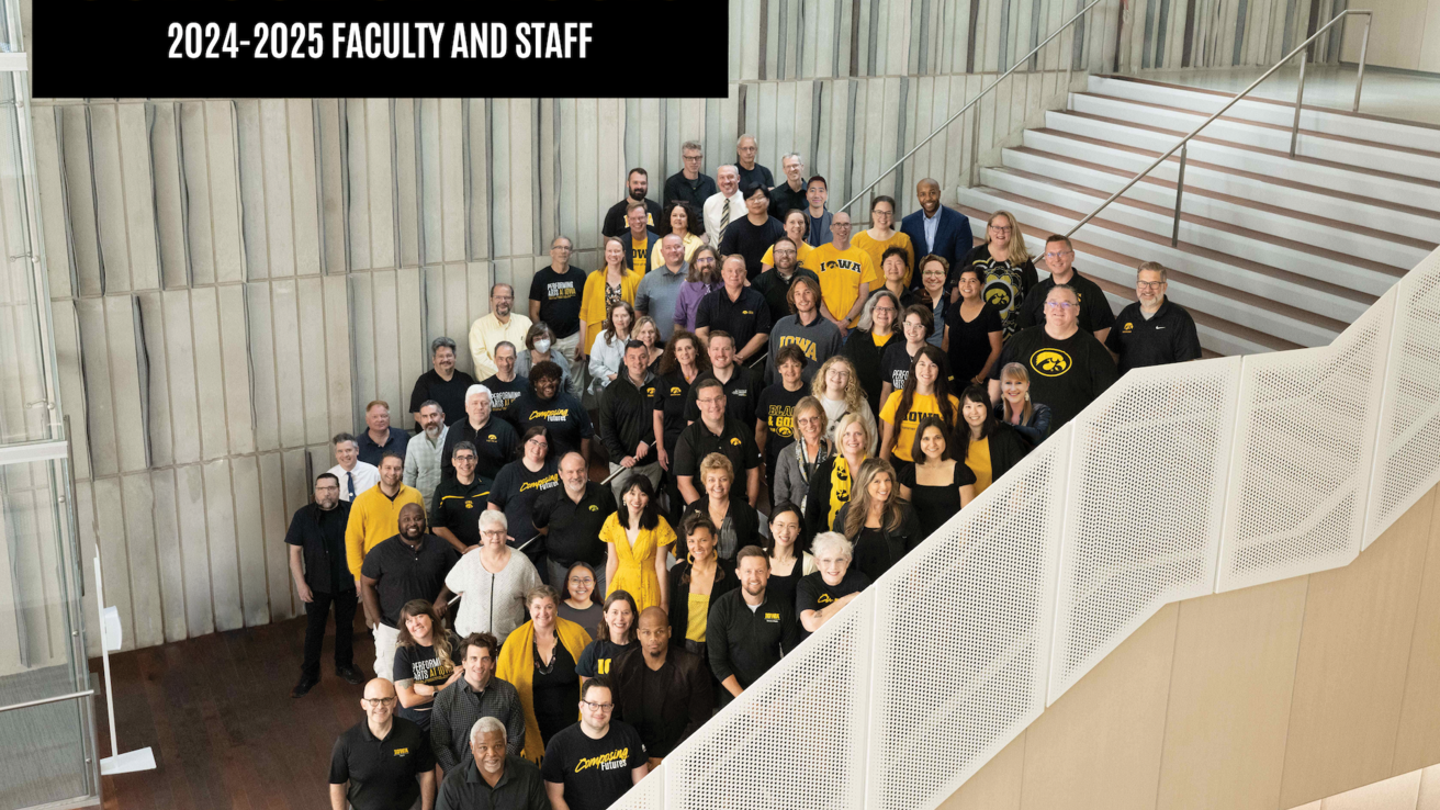 group photo of school of music faculty and staff, fall 2024